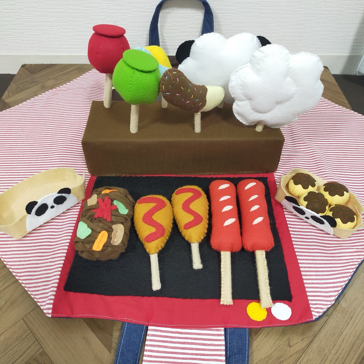 フェルトのお祭り屋台セット